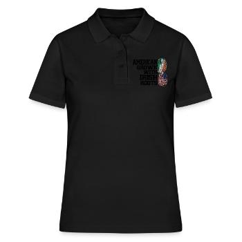 Irland Irisch Irische Wurzeln Geschenk - Frauen Polo Shirt - Schwarz - Vorne - Ailine (174cm)
