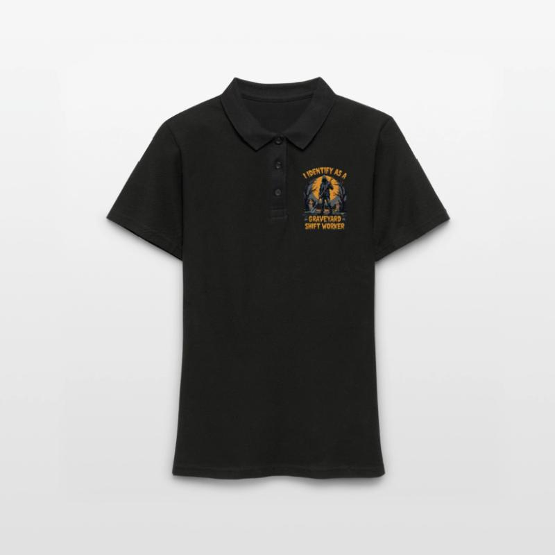 I Identify As A Graveyard Shift Worker Women's Polo Shirt