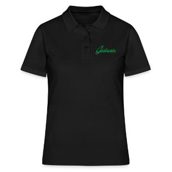 gärtnerin garten hobbygärtner - Frauen Polo Shirt - Schwarz - Vorne - Ailine (174cm)
