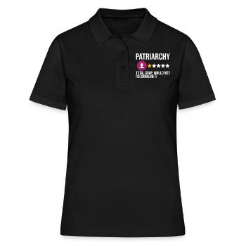 Feministin Feminismus Emanzipation Geschenk - Frauen Polo Shirt - Schwarz - Vorne - Ailine (174cm)