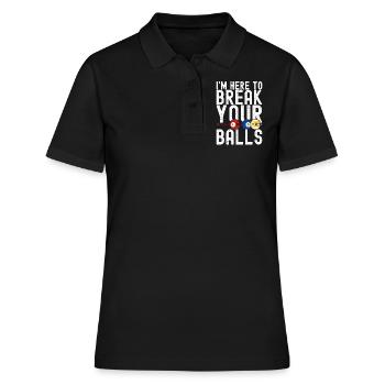 Billard Billard Billard Table de billard - Polo Femme - noir - Devant - Ailine (174cm)