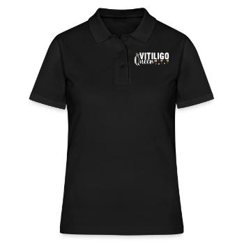 Vitiligo World Vitiligo Day - Frauen Polo Shirt - Schwarz - Vorne - Ailine (174cm)