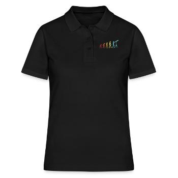Astronomy Evolution Starry Sky Cosmologist - Women's Polo Shirt - black - Front - Ailine (174cm)