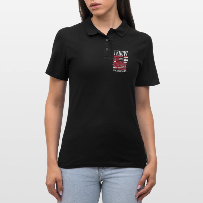 I Know Hot To Meet Ladies Developer Coder Women's Polo Shirt