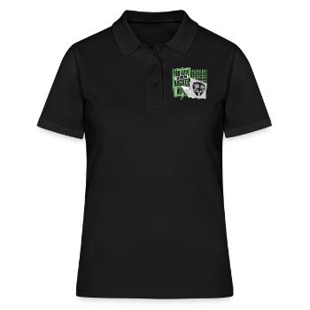Vous avez été piraté Phishing Sniffer Grey Hat - Polo Femme - noir - Devant - Ailine (174cm)
