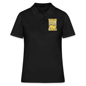 Limonade à vendre Limonade Vendeur Limonade - Polo Femme - noir - Devant - Ailine (174cm)