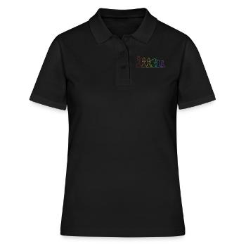 Chess LGBT Rainbow Player Grandmaster Queen Chess - Women's Polo Shirt - black - Front - Ailine (174cm)