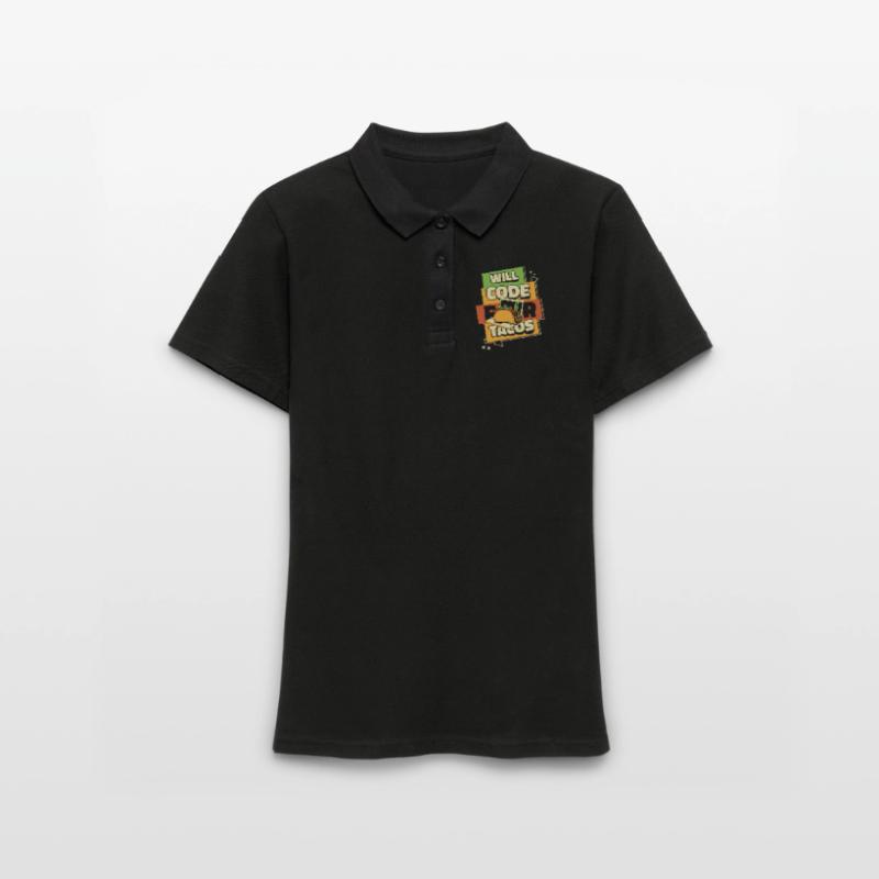 Will Code For Tacos Developer Coder Programmierer Frauen Polo Shirt