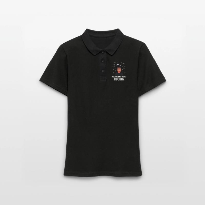 All I Wanna Do is Coding Developer Coder Frauen Polo Shirt