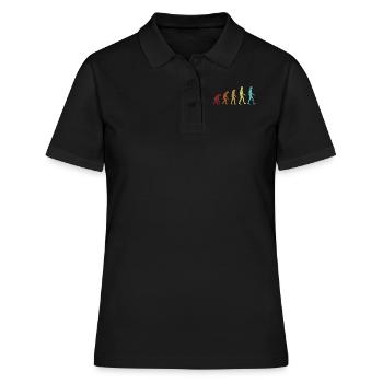 Beinprothese Evolution Prothese Fuß Benutzer Bein - Frauen Polo Shirt - Schwarz - Vorne - Ailine (174cm)