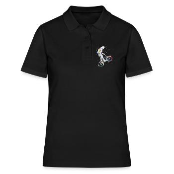 BMX Fahrrad / BMX Bike / BMX Freestyle - Polo Femme - noir - Devant - Ailine (174cm)
