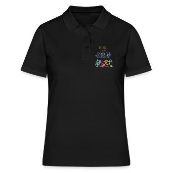 c est ta tournée ! Design humour apéro - Polo Femme - noir - Devant - Ailine (174cm)