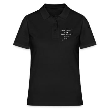 Dart Fail Check - Frauen Polo Shirt - Schwarz - Vorne - Ailine (174cm)