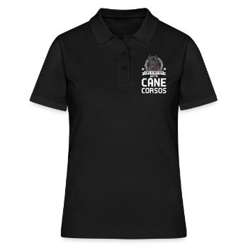 Cane Corso Cane Corso Cadeau - Polo Femme - noir - Devant - Ailine (174cm)
