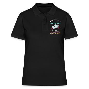 Theater Broadway-Musical Geschenk - Frauen Polo Shirt - Schwarz - Vorne - Ailine (174cm)