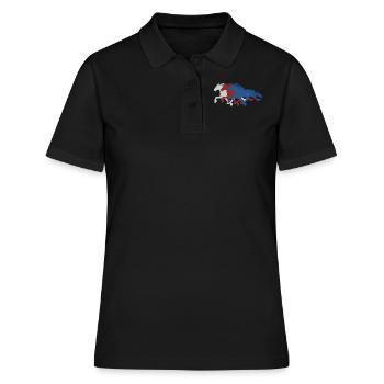 Islandais TROIS COULEURS - Polo Femme - noir - Devant - Ailine (174cm)