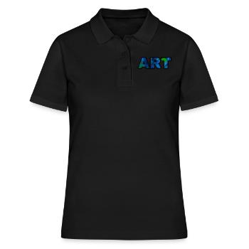 Art Art Lettering - Polo Femme - noir - Devant - Ailine (174cm)