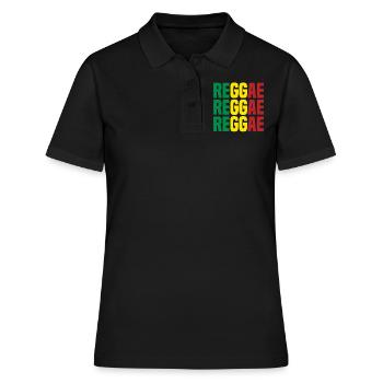 Reggae - Frauen Polo Shirt - Schwarz - Vorne - Ailine (174cm)