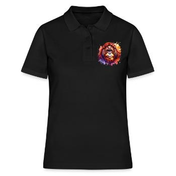 Orang-outan - Polo Femme - noir - Devant - Ailine (174cm)
