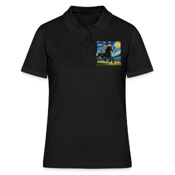 Traber Starry Night - Frauen Polo Shirt - Schwarz - Vorne - Ailine (174cm)