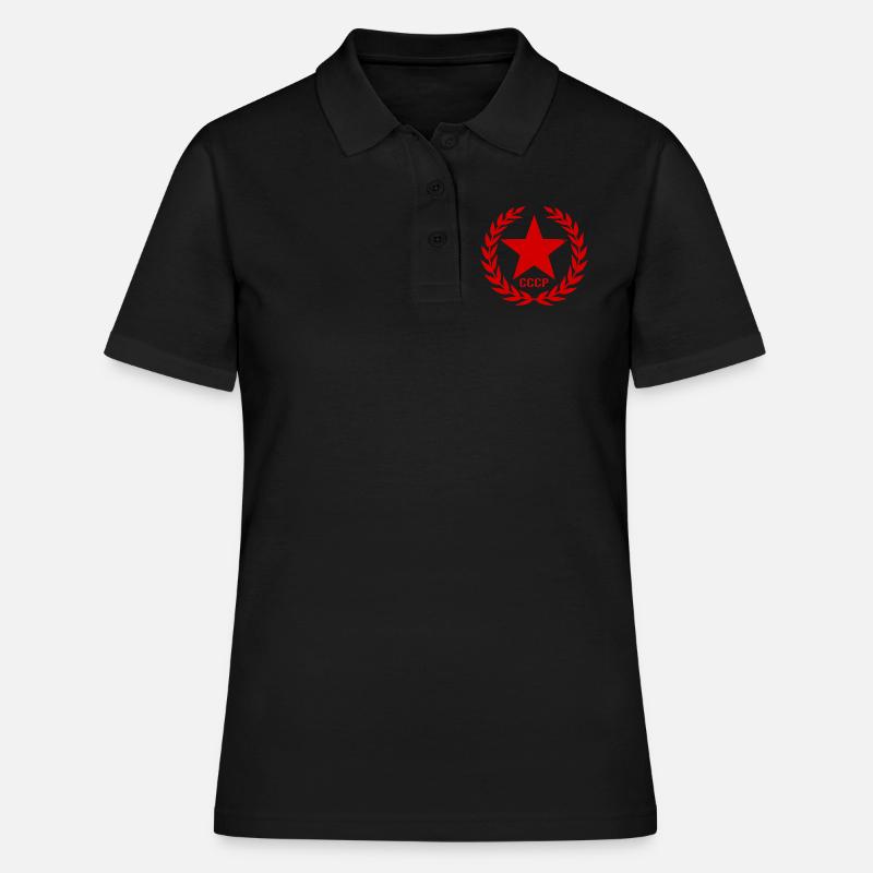Soviet Union SSSR Soviet Union - Women's Polo Shirt - black