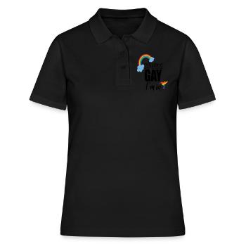 Sounds Gay Im in - Women's Polo Shirt - black - Front - Ailine (174cm)