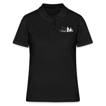 Sauerland Fliegenfischen - Frauen Polo Shirt - Schwarz - Vorne - Ailine (174cm)