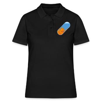 Pilule de pieuvre - Polo Femme - noir - Devant - Ailine (174cm)