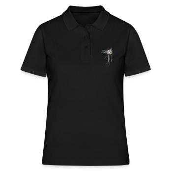 platine pingouin Core Coeur Ordinateur pc Nerd program - Polo Femme - noir - Devant - Ailine (174cm)