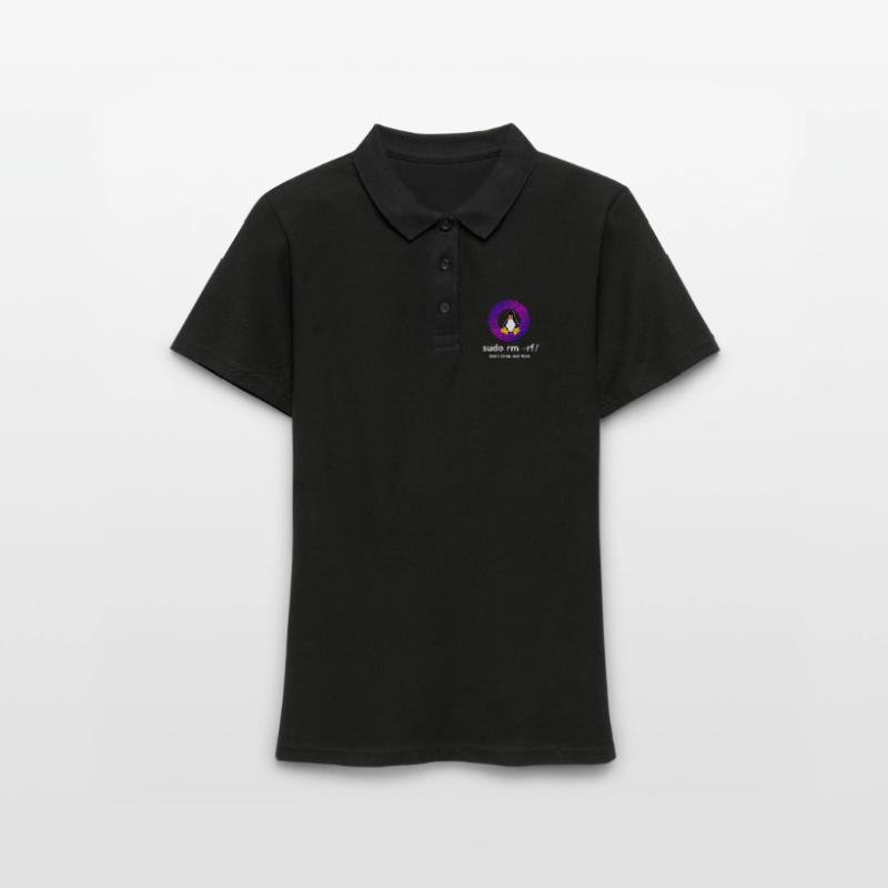 Ordinateur Sys admin Penguin Nerd pc sudo rm -rf cod Polo Femme