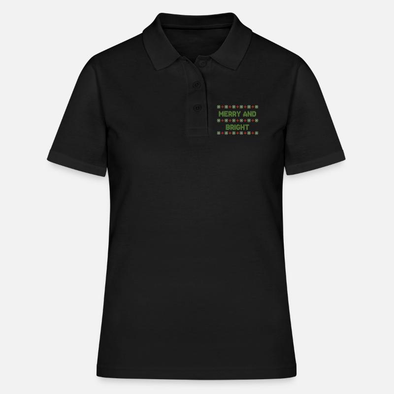 Moche noël noël pull - Polo Femme - noir