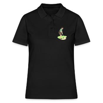 Golf | Golf | Golfeur | Jouez au golf - Polo Femme - noir - Devant - Ailine (174cm)