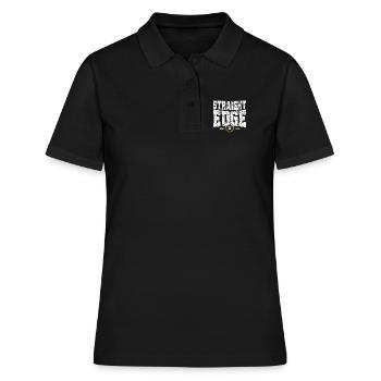 Marque Straight Edge Pour Straight Edger Life - Polo Femme - noir - Devant - Ailine (174cm)
