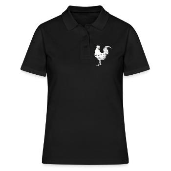 Coq Poulet Coq - Polo Femme - noir - Devant - Ailine (174cm)