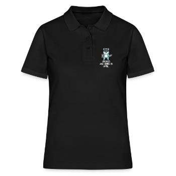 Mois de naissance Mois d’avril Cadeau - Polo Femme - noir - Devant - Ailine (174cm)