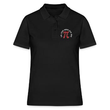 Pi-Tag Pi Math - Frauen Polo Shirt - Schwarz - Vorne - Ailine (174cm)