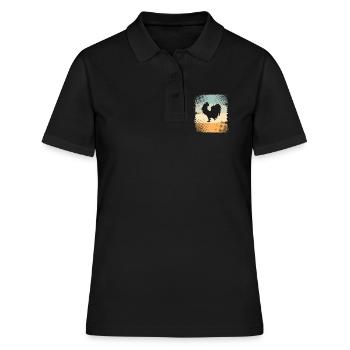 Hahn - Frauen Polo Shirt - Schwarz - Vorne - Ailine (174cm)