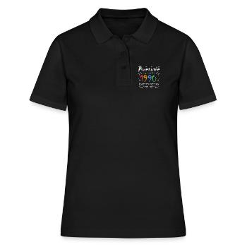 1990 - Jahrgang 1990 - Fantastisch seit 1990 - Frauen Polo Shirt - Schwarz - Vorne - Ailine (174cm)