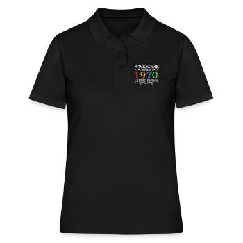 1970 - Jahrgang 1970 - Fantastisch seit 1970 - Frauen Polo Shirt - Schwarz - Vorne - Ailine (174cm)