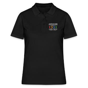 1951 - Jahrgang 1951 - Fantastisch seit 1951 - Frauen Polo Shirt - Schwarz - Vorne - Ailine (174cm)