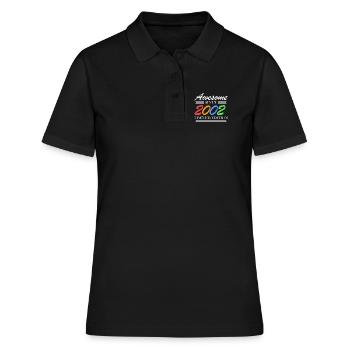 2002 - Jahrgang 2002 - Fantastisch seit 2002 - Frauen Polo Shirt - Schwarz - Vorne - Ailine (174cm)