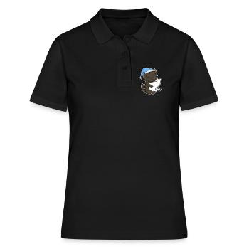 Chat race de chat La Havane - Polo Femme - noir - Devant - Ailine (174cm)
