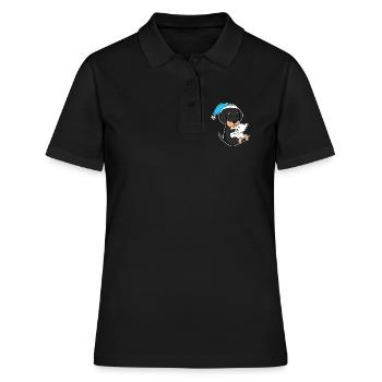 Chien Race de chien Teckel Teckel - Polo Femme - noir - Devant - Ailine (174cm)
