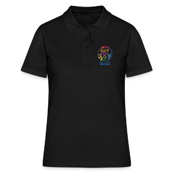 Can't hear you I'm Gaming - Lustiges Video Gamer Geschenk - Frauen Polo Shirt - Schwarz - Vorne - Ailine (174cm)