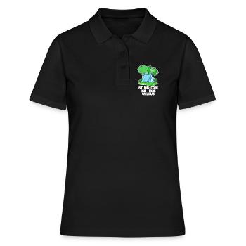 Urlaub - Frauen Polo Shirt - Schwarz - Vorne - Ailine (174cm)