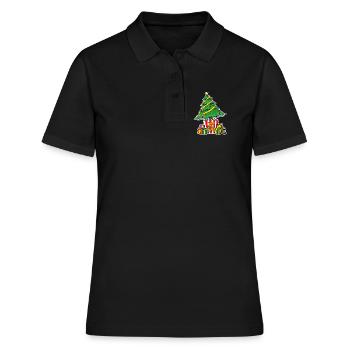 WeihnachtenKino Serie Filme anschauen - Frauen Polo Shirt - Schwarz - Vorne - Ailine (174cm)