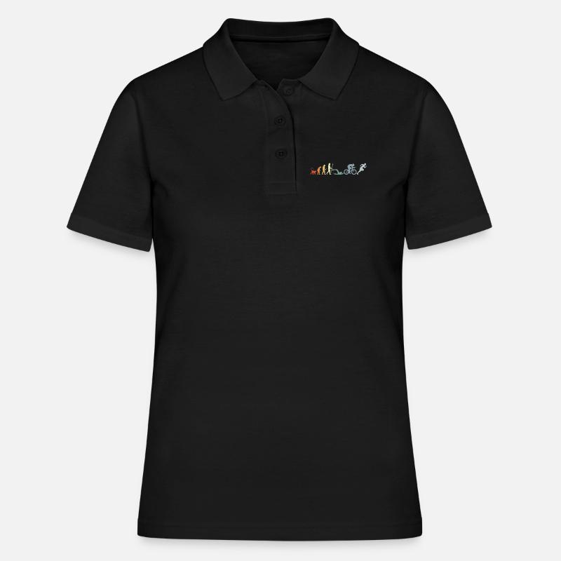 Évolution du triathlon - Polo Femme - noir