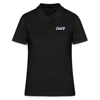 Oma Geschenk - Du wirst Oma - werdende Oma - Frauen Polo Shirt - Schwarz - Vorne - Ailine (174cm)
