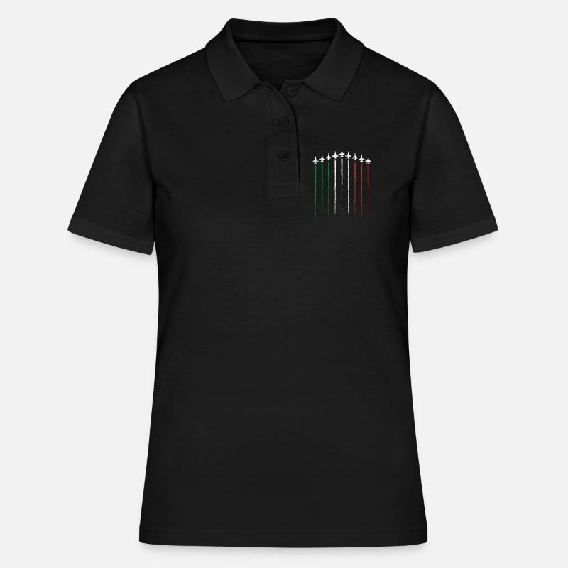 Drapeau Hue épées en vert blanc rouge - Polo Femme - noir