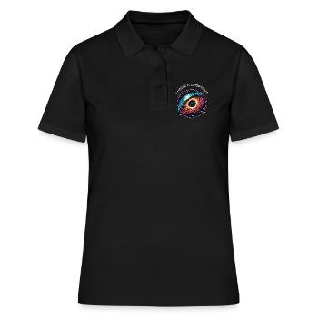 Trou de ver Abréviation Astrophysique Voyage dans le temps Espace-temps - Polo Femme - noir - Devant - Ailine (174cm)